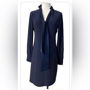 Elegant Navy Blue Women's Dress